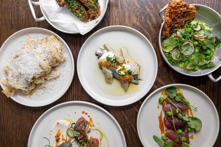 Entrées à partager servies chez Alluma.